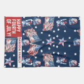 4. Juli Custom Family America Geschirrtuch (Horizontal)