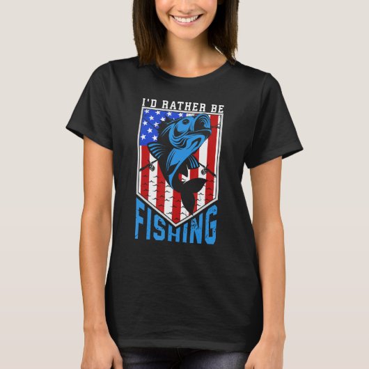 4. Juli d eher Fischen 3 T-Shirt (Vorderseite)