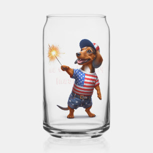 4. Juli Dachshund Dosenglas