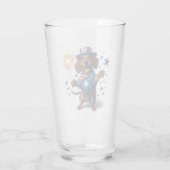 4. Juli Dackel Bier Glas (Rückseite)