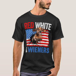 4. Juli Dackel Hundeshirt Rot Weiß und Wien T-Shirt