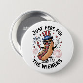 4. Juli Dackeln USA US-Flagge Patriotic Button (Vorne & Hinten)