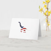 4. Juli Dinosaur American Flag Funny Gift Karte (Gelbe Blume)