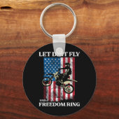 4. Juli Dirt Bike Motocross America Biker Männer Schlüsselanhänger (Vorderseite)