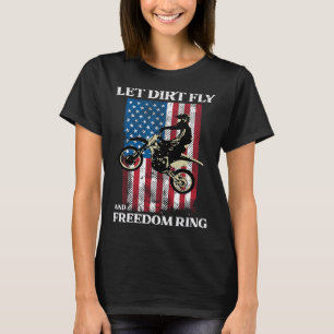 4. Juli Dirt Bike Motocross Amerika Biker Männer T-Shirt
