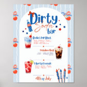4. Juli Dirty Soda Bar Schild (Vorne)