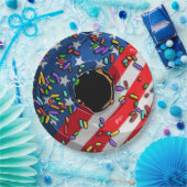 4. Juli Donut Pappteller (Party)