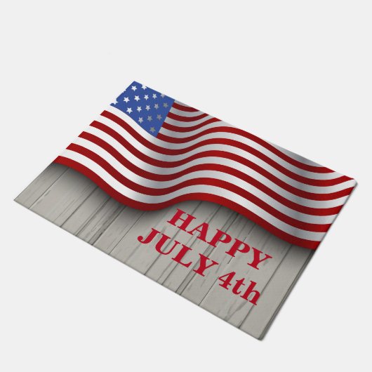 4. Juli Doormat Fußmatte (Schrägansicht)