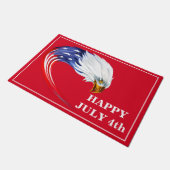 4. Juli Doormat Fußmatte (Schrägansicht)
