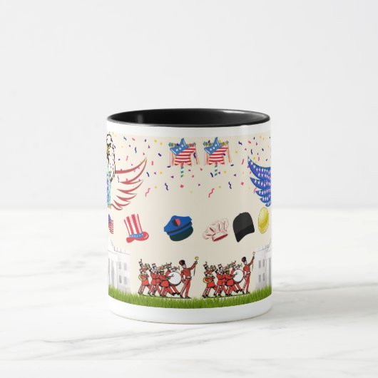 4. Juli DoubleSide Print-Tasse Tasse (Zentrum)