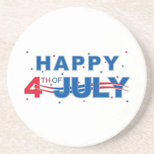 4. Juli Drink Untersetzer (Vorne)