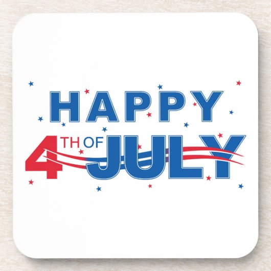 4. Juli Drink Untersetzer (Vorderseite)