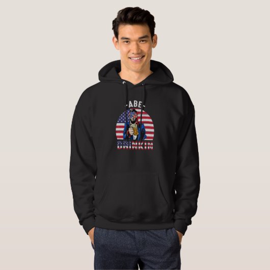 4. Juli Drinkin wie Lincoln Abraham Abe Ameri Hoodie (Vorne ganz)