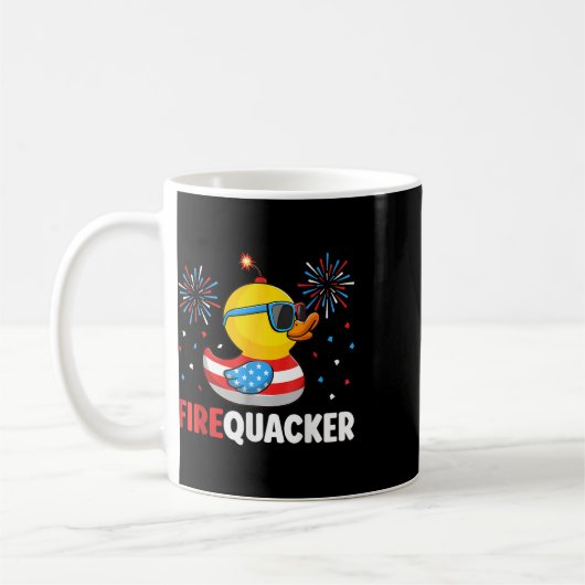 4. Juli Duck Firequacker Patriotic Vierte von J Kaffeetasse (Links)