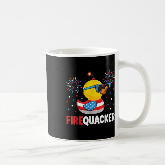 4. Juli Duck Firequacker Patriotic Vierte von J Kaffeetasse (Rechts)