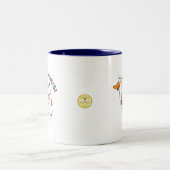 4. Juli Duck Kids Funny Cartoon Zweifarbige Tasse (Mittel)