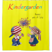 4. Juli Duschvorhang (Vorderseite)