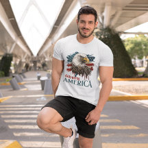 4. Juli Eagle God Bless America Men's T - Shirt