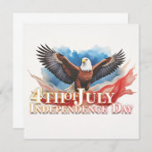 4. Juli Eagle - Patriotisches Kunstdesign (Vorne/Hinten)