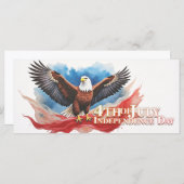 4. Juli Eagle - Patriotisches Kunstdesign (Vorne/Hinten)