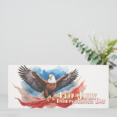 4. Juli Eagle - Patriotisches Kunstdesign (Stehend Vorderseite)