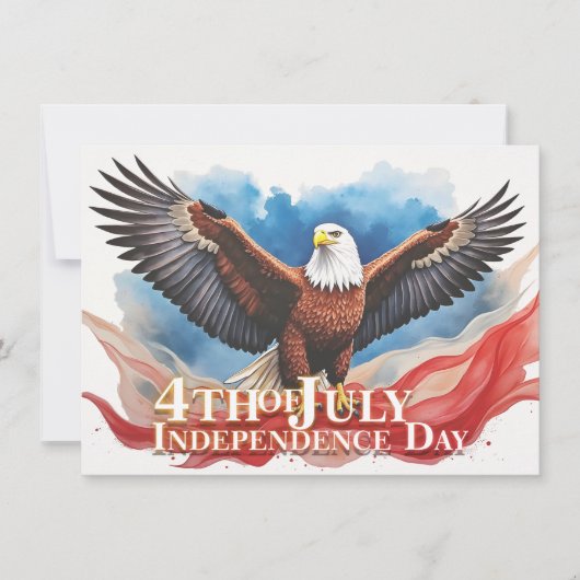 4. Juli Eagle - Patriotisches Kunstdesign (Vorderseite)