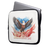 4. Juli Eagle - Patriotisches Kunstdesign Laptopschutzhülle (Vorderseite Links)