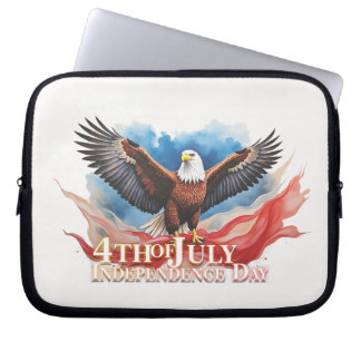 4. Juli Eagle - Patriotisches Kunstdesign Laptopschutzhülle