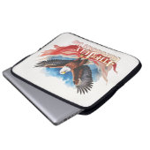 4. Juli Eagle - Patriotisches Kunstdesign Laptopschutzhülle (Vorne Knopf)