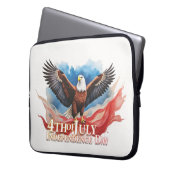 4. Juli Eagle - Patriotisches Kunstdesign Laptopschutzhülle (Vorderseite Links)