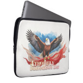 4. Juli Eagle - Patriotisches Kunstdesign Laptopschutzhülle (Vorne Rechts)