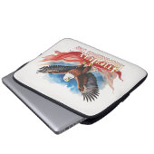 4. Juli Eagle - Patriotisches Kunstdesign Laptopschutzhülle (Vorne Knopf)