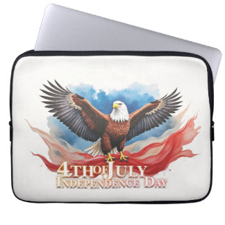 4. Juli Eagle - Patriotisches Kunstdesign Laptopschutzhülle