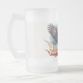 4. Juli Eagle - Patriotisches Kunstdesign Mattglas Bierglas (Links)