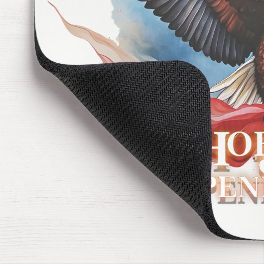 4. Juli Eagle - Patriotisches Kunstdesign Mousepad (Ecke)