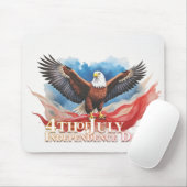 4. Juli Eagle - Patriotisches Kunstdesign Mousepad (Mit Mouse)