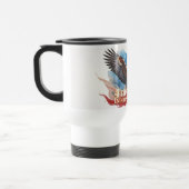 4. Juli Eagle - Patriotisches Kunstdesign Reisebecher (Links)