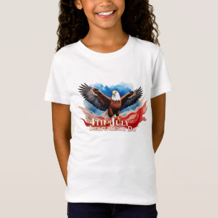 4. Juli Eagle - Patriotisches Kunstdesign T-Shirt