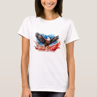 4. Juli Eagle - Patriotisches Kunstdesign T-Shirt
