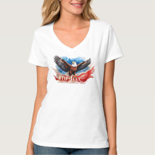 4. Juli Eagle - Patriotisches Kunstdesign T-Shirt
