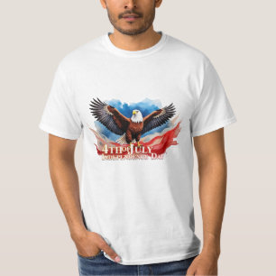 4. Juli Eagle - Patriotisches Kunstdesign T-Shirt