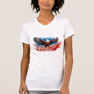 4. Juli Eagle - Patriotisches Kunstdesign T-Shirt