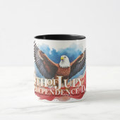 4. Juli Eagle - Patriotisches Kunstdesign Tasse (Zentrum)
