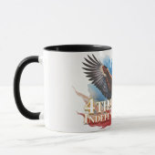 4. Juli Eagle - Patriotisches Kunstdesign Tasse (Links)