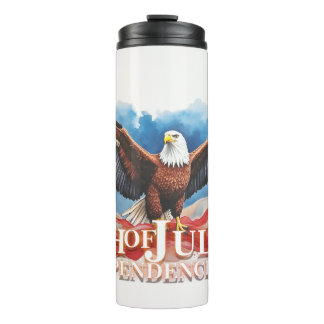 4. Juli Eagle - Patriotisches Kunstdesign Thermosbecher