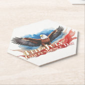 4. Juli Eagle - Patriotisches Kunstdesign Untersetzer (angewinkelt)