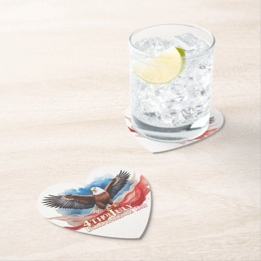 4. Juli Eagle - Patriotisches Kunstdesign Untersetzer (Vor Ort)