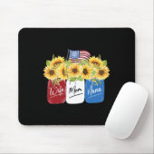 4. Juli Ehefrau Mutter Nana Sonnenblume mit amerik Mousepad (Mit Mouse)