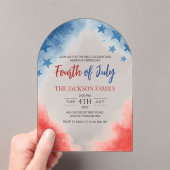 4. Juli Einfache moderne Akryllische Einladung (Insitu (Handheld))