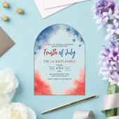 4. Juli Einfache moderne Akryllische Einladung (Insitu (Hochzeit))